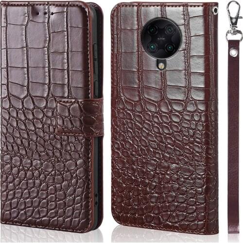 Magnet Leather Cases for Xiaomi Redmi K30 pro phone Cover for Xiaomi Poco F2 Pro Case coque Crocodile texture leather