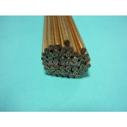 1.1mmx500mm Multihole Ziyang Copper Electrode Tube for EDM Drilling Machines