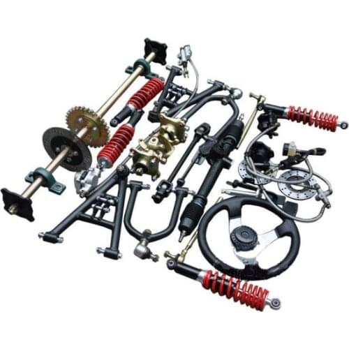 Modified Go-kart Accessories Beach Car Brake Front Axle Four-wheeled Electric Vehicle Front and Rear Suspension Steering Kit