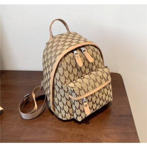 Fashion Letters Printing Jacquard Small Women Backpack Designer Brand Teenager Girls School Bags Summer Mini Travel Bagpack 2021