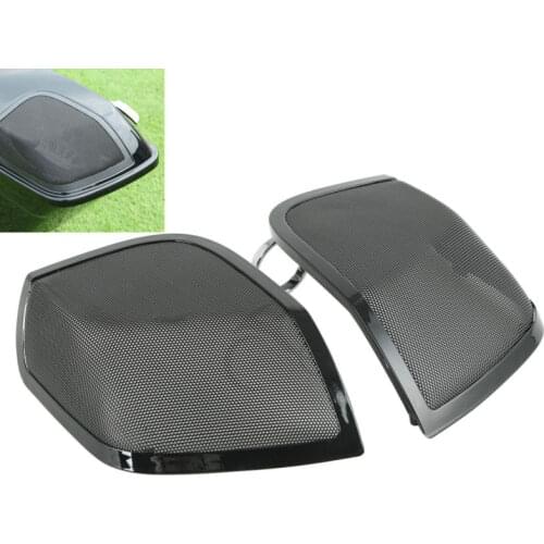 Motorcycle 5"x7" Saddlebag Lid Speaker Grill For Harley Touring Electra Glide Road King 14-17 FLT FLH FLHR