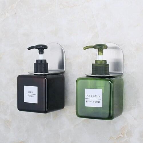 2 PCS SUS304 Wall Mount Shampoo Storage Rack Bottle Shelf Liquid Soap Holder Multi-function Bottle Hanger for Bathroom