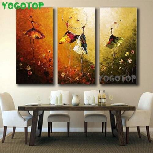 New arrival Diy diamond painting abstract Dancing girls picture rhinestones embroidery mosaic 3 pcs set 5d cross stitch ML1437