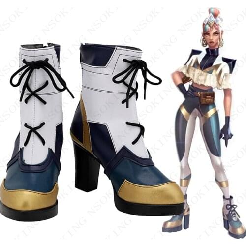 Game True Damage Qiyana Boots Cosplay Shoes Custom Made