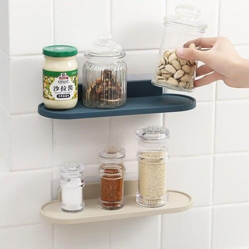 Kitchen Accessories Organizer Wall Storage and Finishing Racks For Toilets Without Perforation Plastic Bathroom Drain Racks