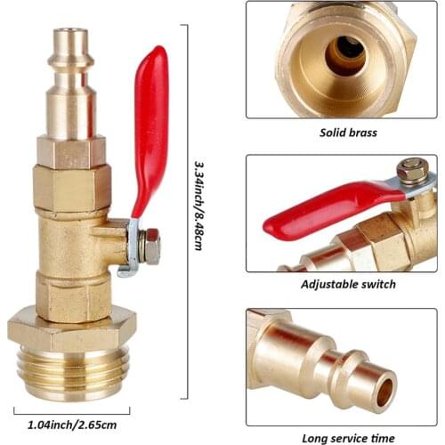 Winterize Quick Adapter Blowout Adapter with 1/4" Male Quick Plug & 3/4" Female Garden Hose Threading