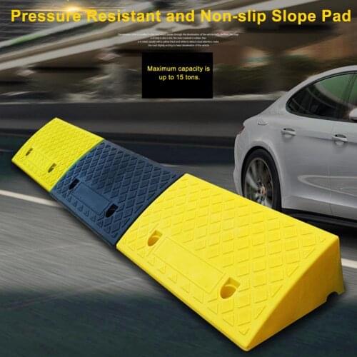 Portable Curb Ramps PVC Plastic Heavy Duty Threshold Curb Ramp Mat Pad Car Truck Motorcycle Slope Pad 7-12CMcm Height Steps