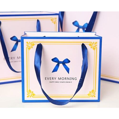 Personalized Biodegradable reusable Paperbags custom wedding birthday Kraft paper gift bag for jewelry with logo print --XP2073