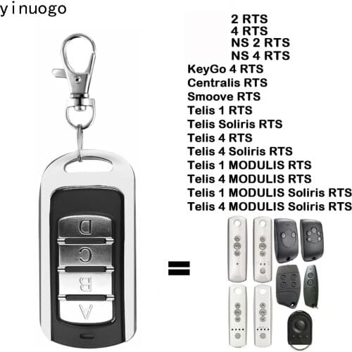 Telis 1 RTS,Telis 4 RTS,NS 2 RTS,NS 4 RTS,2 RTS,4 RTS,KeyGo 4 RTS Garage Gate Remote Control