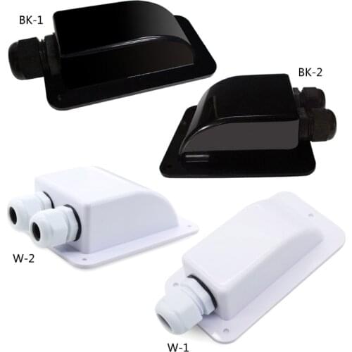 Solar Power Supplies 1/2 Hole Roof Cable Entry Gland Waterproof Plastic Junction Box for Yacht Campervan