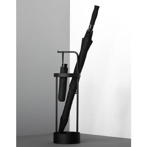 Modern Black Umbrella Stand Metal Creative Large Holder Stand Designer Umbrella Outdoor Soporte Paraguas Rain Gear BE50WC