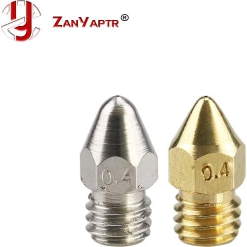 ZANYAPTR 1pcs Zortrax M200 Nozzle 0.3 / 0.4 / 0.5 / 0.6mm For Brass / Stainless steel Bore 3.5mm Screw thread M6 Print Head