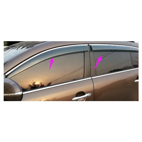 Window Visor sun rain guard cover trim For Kia Sportage 2011 2012 2013