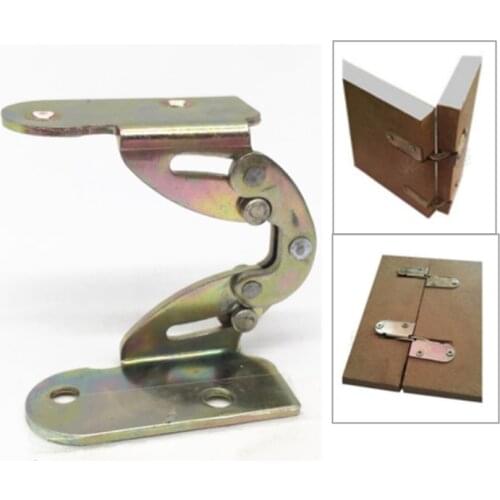 1pcs 180 Degree Flap Hinge Iron Hidden Folding Hinge For Dining Table Desk Bed Bracket Mechanism Combination Furniture Fittings