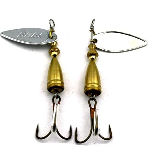 1Pcs Spinner Spoon Lures 6.7CM 7G Pesca Hard Fishing Lures Spinner Sequin Fishing Baits with Treble Hook Fishing Tackle