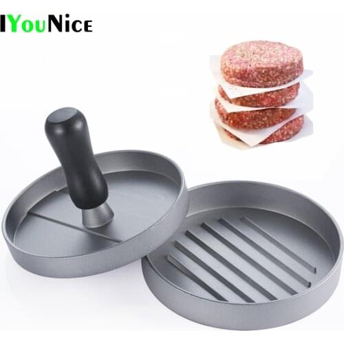 12cm Hamburger & Patties Maker Burger Hamburger Press Meat Press Cookware meat stuffers sausage Kitchen Dining Bar Cooking tool