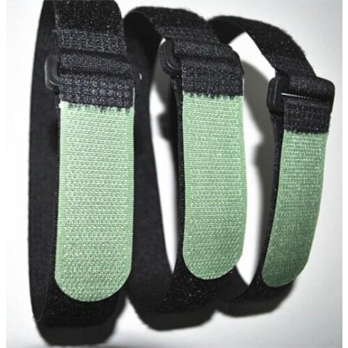 20 pcs 16''(40cm)length Reuseable Fastening wrap strap with plastic Buckle End.hook and loop ties for packing