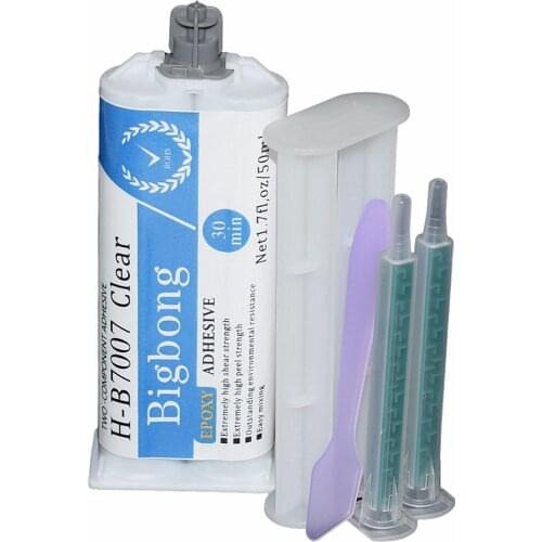 AB Glues 50ml Epoxy Adhesives Glue 1:1 Two-Component Resin Strong Adhesive for Metal Ceramic Wood Glass Hard Plastic Bonding