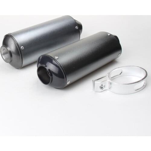 Aluminum Exhaust Muffler With Clamp For KAYO Apollo Bosuer xmotos 110 125 140 150 160cc CRF KLX TTR Pit Dirt Bikes
