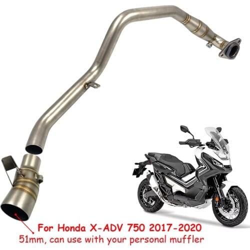 For Honda X-ADV 750 X ADV XADV750 Slip On Exhaust Pipe Muffler Escape Modified Tube Header Front Link Pipe Connector Adapters