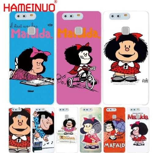 HAMEINUO Cartoon Mafalda Amazing Cover phone Case for huawei Ascend P7 P8 P9 P10 lite plus G8 G7 honor 5C 2017 mate 8