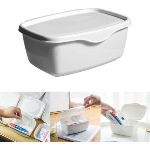 Wet Wipes Storage Box Flip Cover Dustproof Baby Wet Wipe Dispenser with Classification Label for Home Office Car Accessories