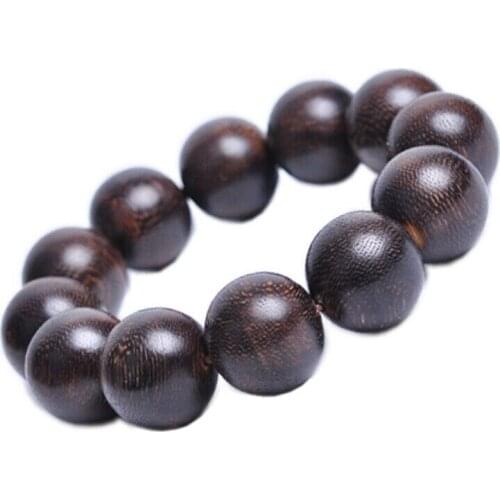 Malaysia Eaglewood Beads Buddhism Amulet Elastic Bracelet