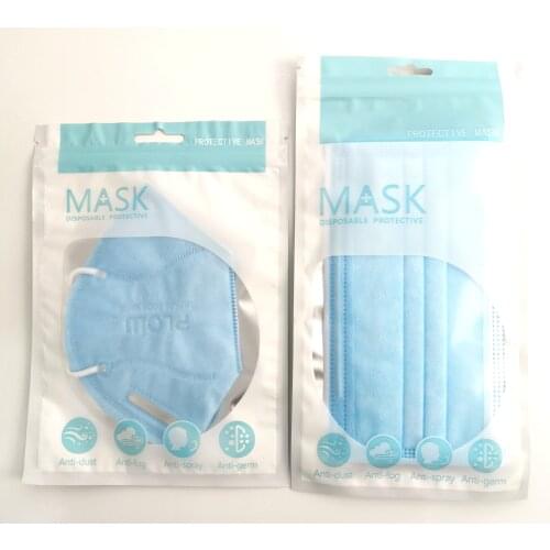 OPP Bags Anti Dust Face Mask Storage Box Case Portable PVC Mask Cover Bag Disposable Face Mask Bags Holder Organizer Dropship