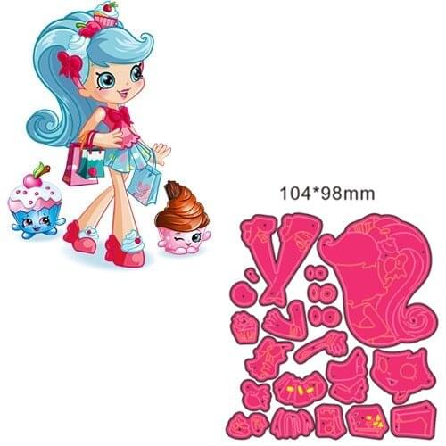 Metal Cutting Die girl DIY Scrapbooking Paper Cards Decorative Craft Embossing