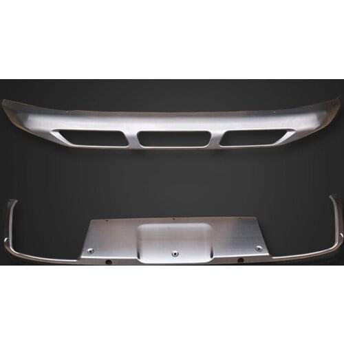 Stainless Steel Exterior Front & Rear skid Plate bumper board Cover 2pcs Fit for Peugeot 3008 GT 3008GT 2016 2017 2018