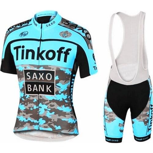 NEW 2022 Saxo Bank Tinkoff Team Cycling Jersey Sets MTB Bicycle Bike Breathable shorts Clothing Cycling Suit 9D GEL Summer