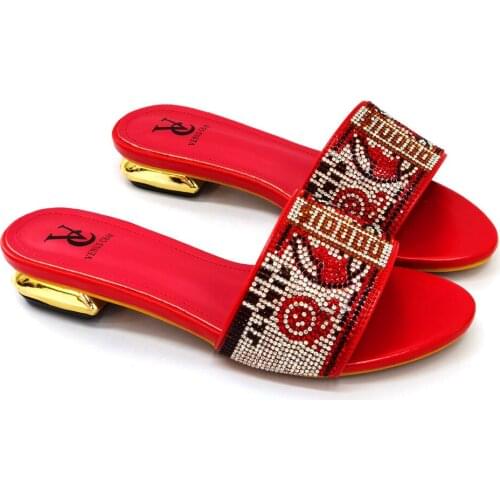 Newest Italian Shoes Without Matching Bags PU Leather Comfortable Pumps Wholesales Good Price for Shoes Without Bag Slip on Shoe