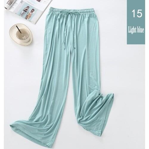 2021 Spring and Autumn New Womens Wide Leg Pants Modal Thin Casual Flared All-match Throw
