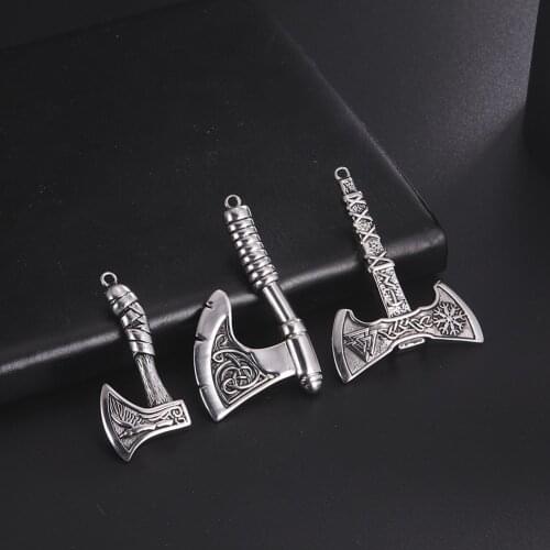 Irish Celtics Trinity Love Knot Triquetra Pendant Necklace for Men Stainless Steel Triskele Scottish Vintage Chain Jewelry Punk