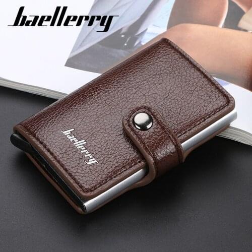 2020 Luxury Brand Mini Pop Up Rfid Wallet for Men Slim Leather Business ID Credit Card Pocket fashion samll short Holder Wallet