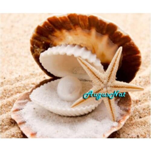 Sea shells diamond painting cross stitch scenery wall art pearl decor diamond dotz picture diamond embroidery stickers crafts