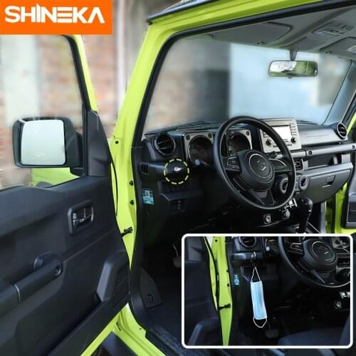 SHINEKA Interior Moulding For Suzuki Jimny Car Center Console Round Hole Screw Decoration Accessories For Suzuki Jimny 2019-2020