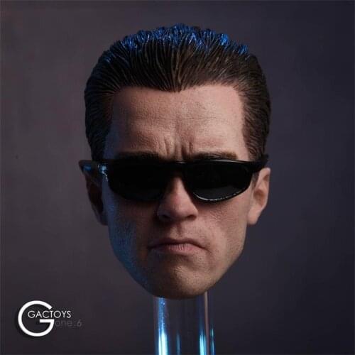 Hot Sales GC016 1/6th Male Arnold Schwarzenegger Head Sculpture Model Terminator 2 Can Fit For 12inch Doll Action Collectable