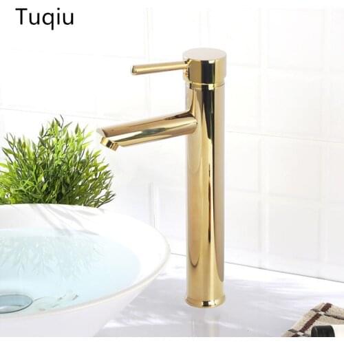 Bathroom Basin Faucet hot and cold Brass sink mixer single lever Gold Sink Faucet water faucet Crane Brass