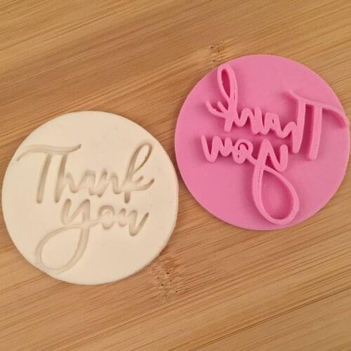 Thank you for your cookie seal Thanksgiving baking tool 3D custom printing