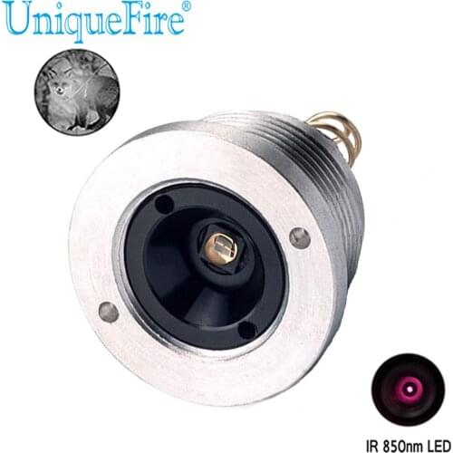 UniqueFire Drop in IR 850nm LED Pill 3 Modes Head Infrared Light Replacement For UF-1407 Hunting Flashlight Torch