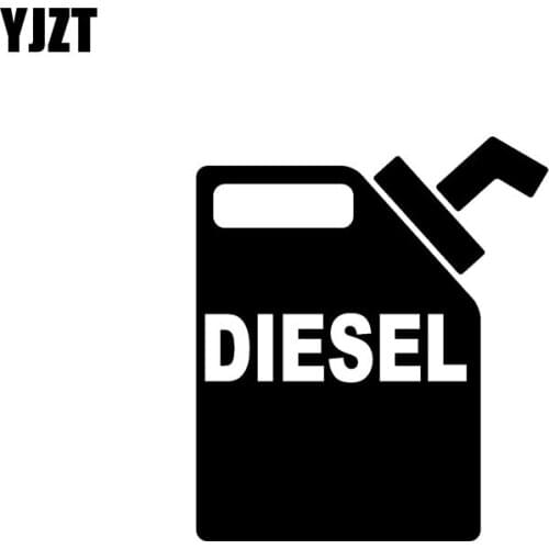 YJZT 11.3CM*13CM Fashion DIESEL Decal Black/Silver Vinyl Car-styling Car Sticker C11-0645