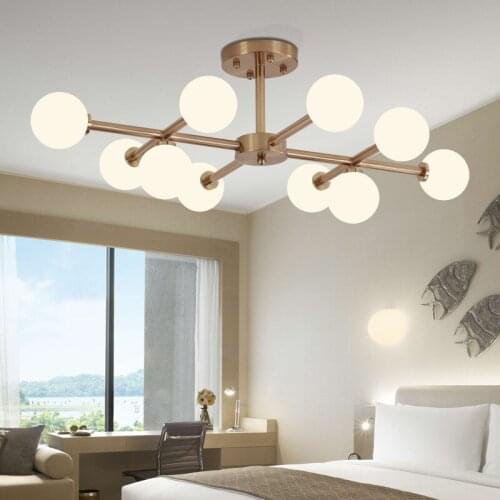 Nordic iron chandeliers ceiling luminaire suspendu living room decoration lamparas de techo ventilador de techo