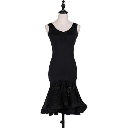 Salsa dress women practice dress latino dress rumba dress vestiti da ballo latino for girls junior LQ050