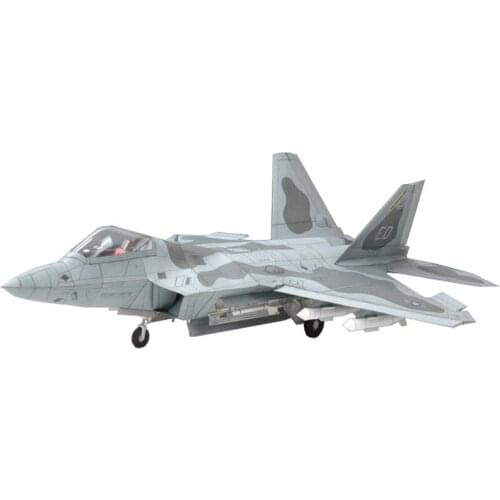 1:33 USA F-22 Raptor Fighter DIY 3D Paper Card Model Building Sets Construction Toys Educational Toys Military Model