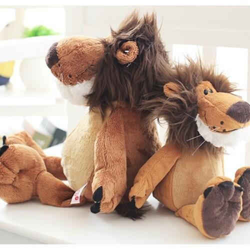 1 pc 25cm Kawaii Lion High Quality Plush Toy Simulation Soft Pillow Children kids baby toy Animal Doll Child Girls Gift