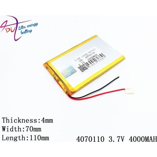 1pcs [SD] 3.7V,4000mAH,[4070110] Polymer lithium ion / Li-ion battery for TOY,POWER BANK,GPS,mp3,mp4,cell phone,speaker