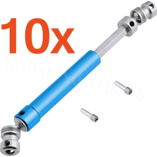 10Pcs/Lot Duty 110mm-160mm Aluminum Metal Rear Drive Shaft for 1/10 Scale RC Traxxas TRX-4 Crawler 8250 Hop Up Parts