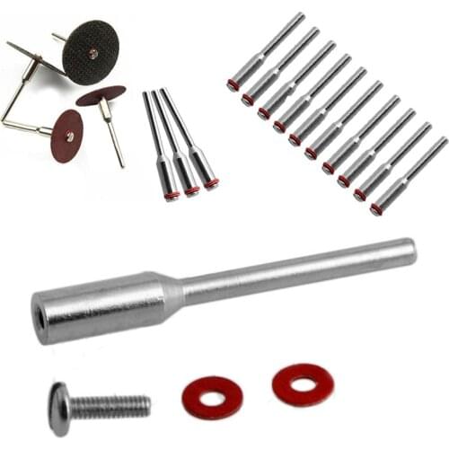 10pcs Screw Mandrel Shank Arbor Cut-off Wheel Disc Holder for Rotary Tool Sanding Disc Shank Abrasive Tools Mayitr