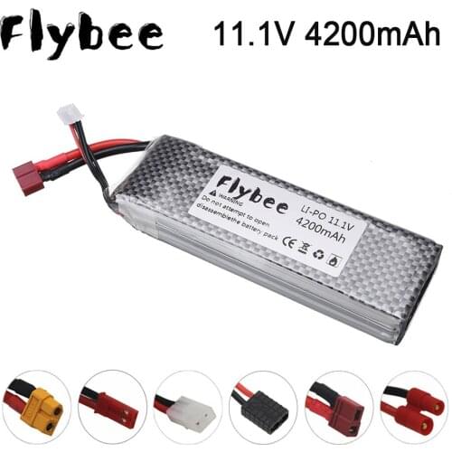 11.1V 4200mah Rechargeable battery For RC Car Boats Drones Airplane Helicopters Toys Upgrade 4200mah 3s 11.1v Lipo Battery
